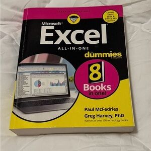 Microsoft Excel All-in-One For Dummies - Pink, Black, Yellow Cover